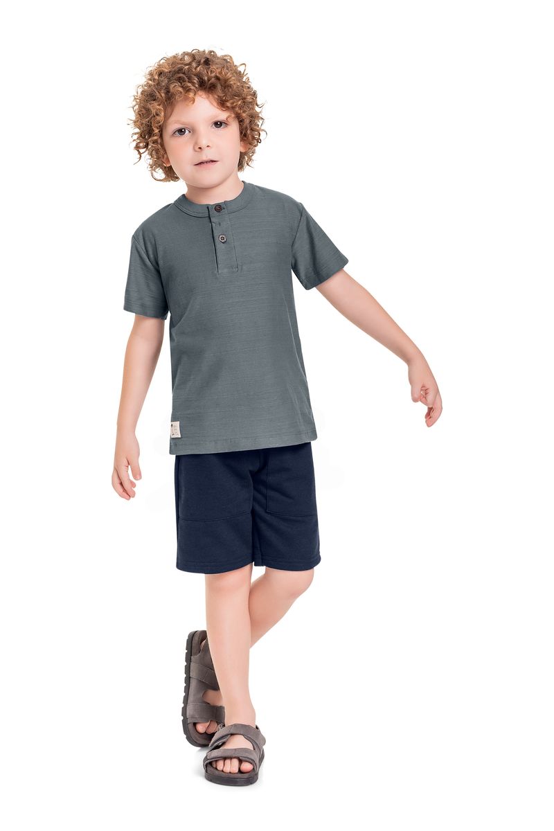 Conjunto-Infantil-com-Camiseta-e-Bermuda-para-Menino
