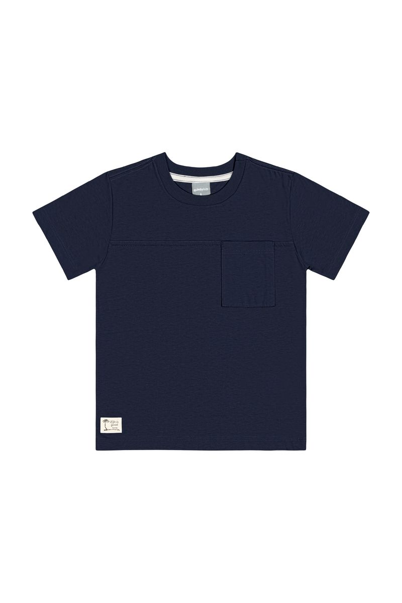 Camiseta-Infantil-em-Meia-Malha-para-Menino--Azul-Marinho--Quimby