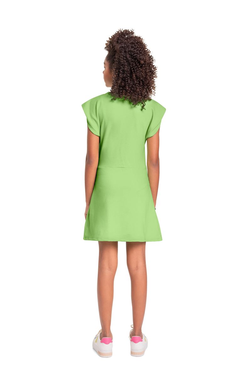 Vestido-em-Moletom-Juvenil--Verde--Gloss