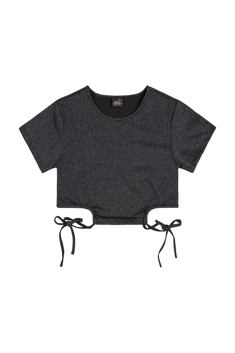 Conjunto-Blusa-Cropped-e-Short-Saia-em-Malha-Lurex-Juvenil--Preto--Gloss