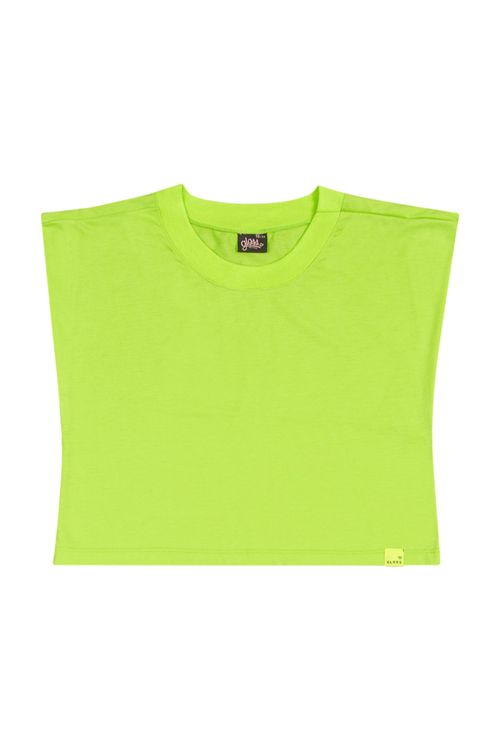 Blusa Box Básica em Meia Malha Juvenil (Verde) Gloss