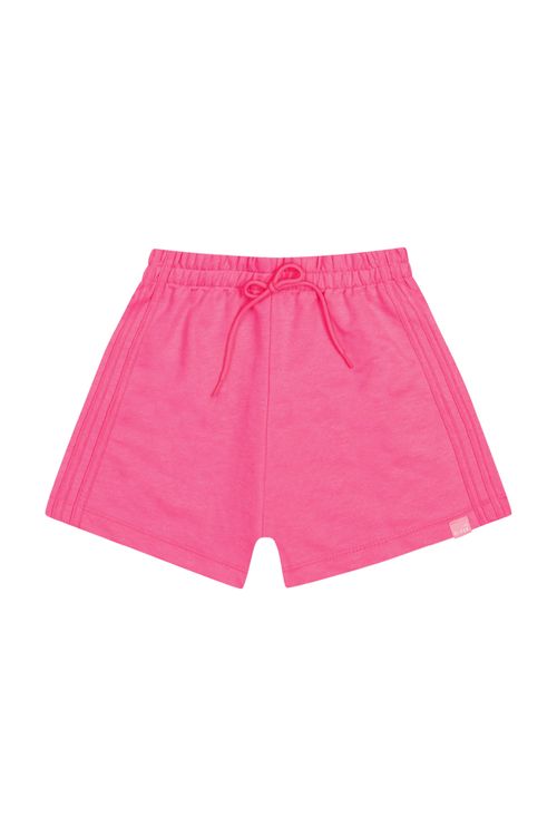 Short Básico em Moletom Juvenil (Rosa) Gloss