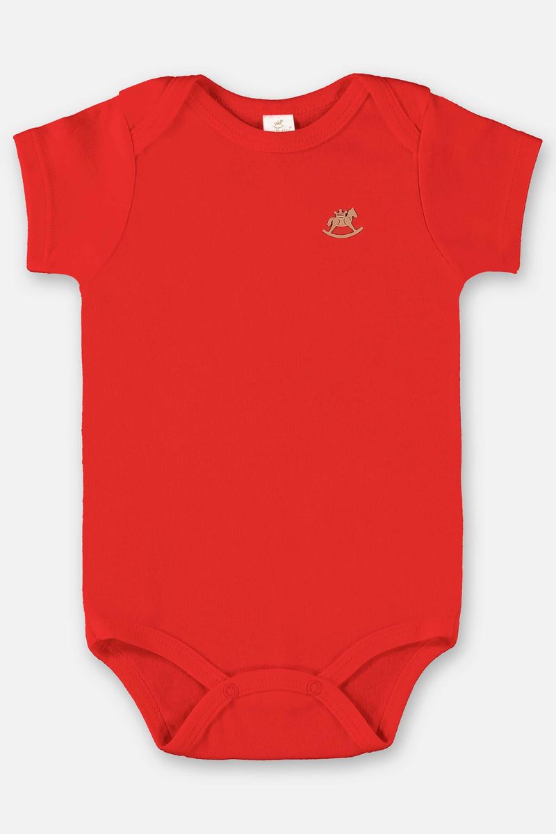 Body-Manga-Curta-em-Suedine-Unissex-para-Bebe--Vermelho--Up-Baby