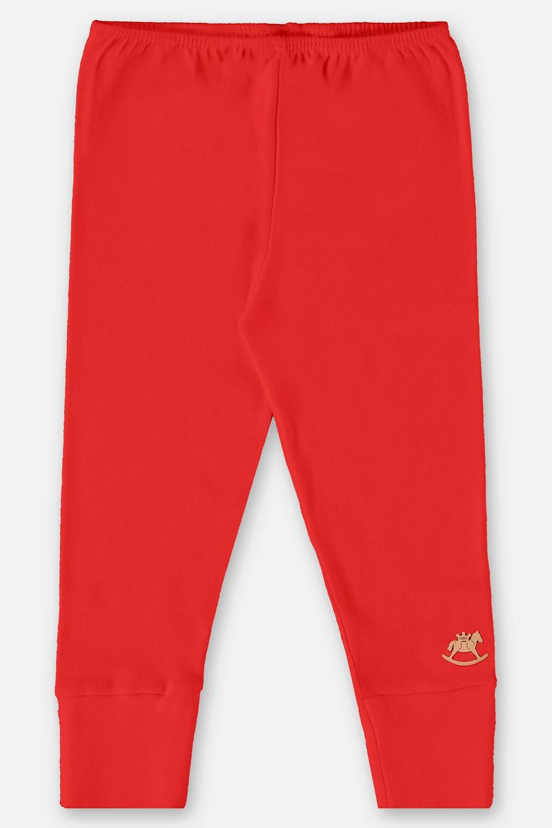 Calca-Basica-em-Suedine-Unissex-para-Bebe--Vermelho--Up-Baby