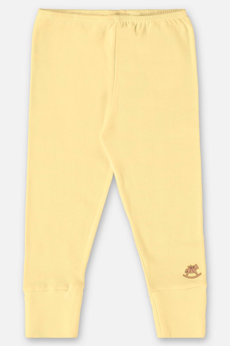 Calca-Basica-em-Suedine-Unissex-para-Bebe--Amarelo--Up-Baby