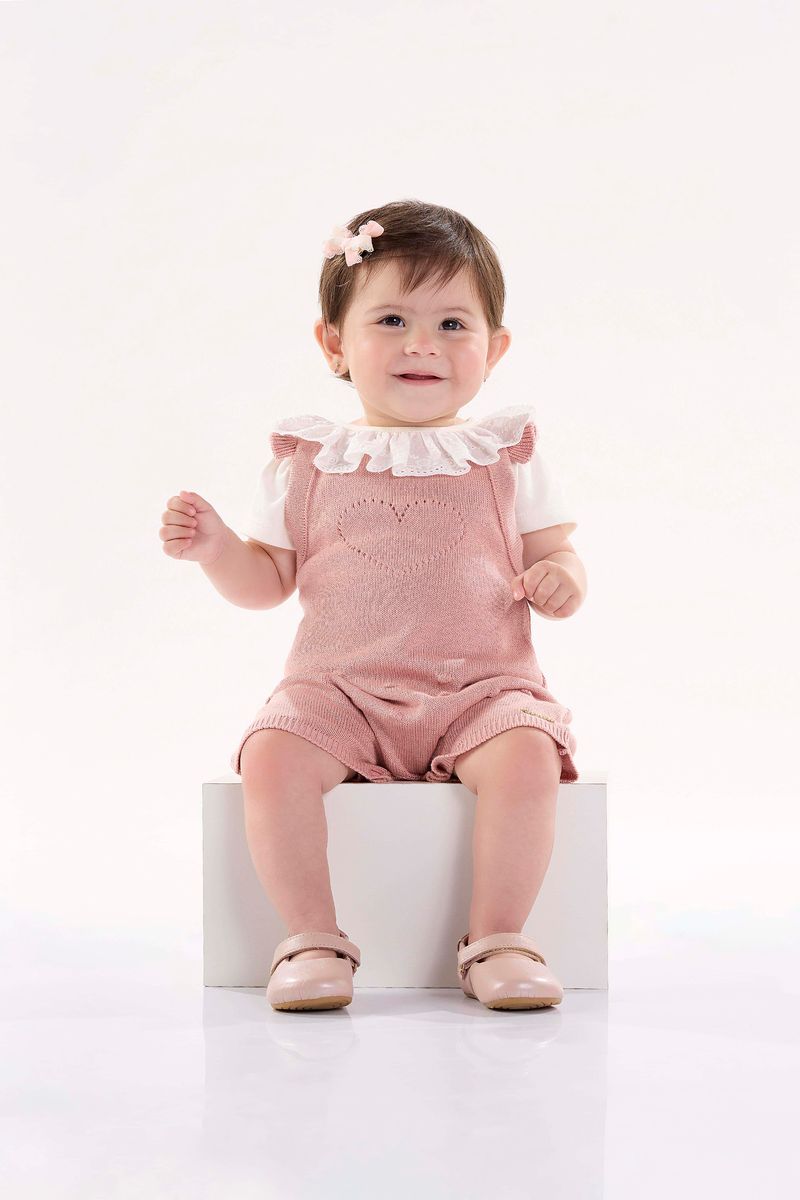 Banho-de-Sol-em-Trico-para-Bebe-Menina--Rosa--Up-Baby