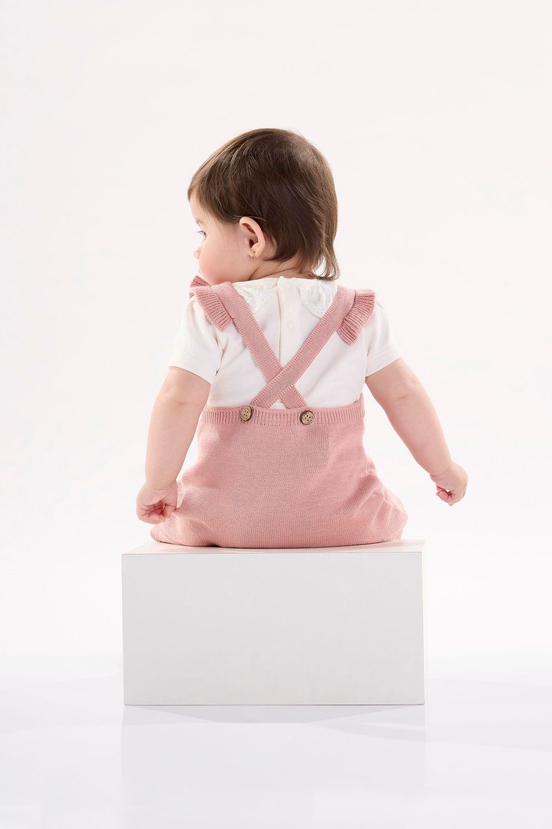 Banho-de-Sol-em-Trico-para-Bebe-Menina--Rosa--Up-Baby