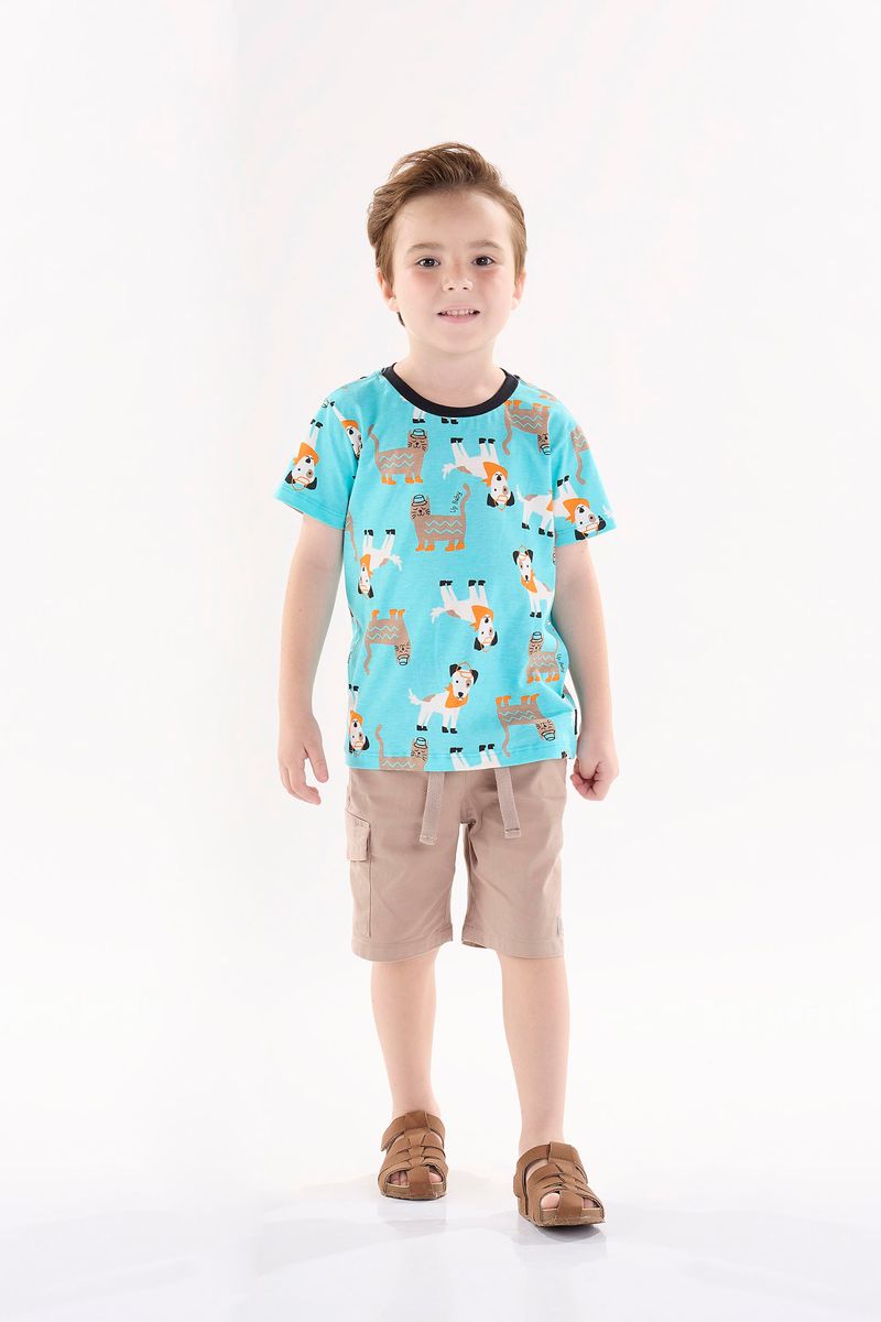 Camiseta-Infantil-para-Meninos-em-Meia-Malha