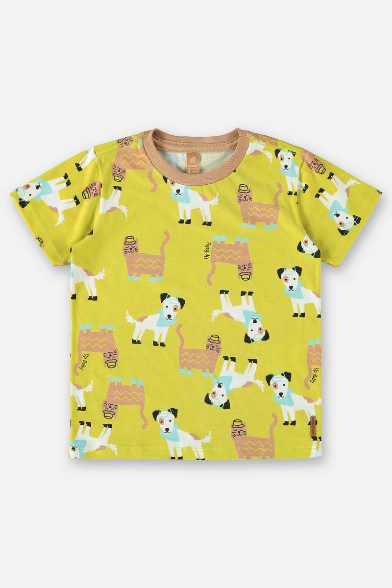 Camiseta-Infantil-para-Meninos-em-Meia-Malha