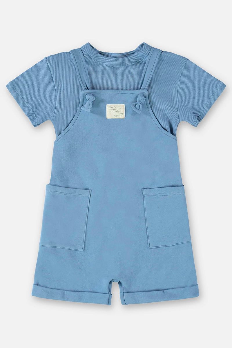 Conjunto-Blusa-e-Jardineira-Infantil-Unissex-Nature