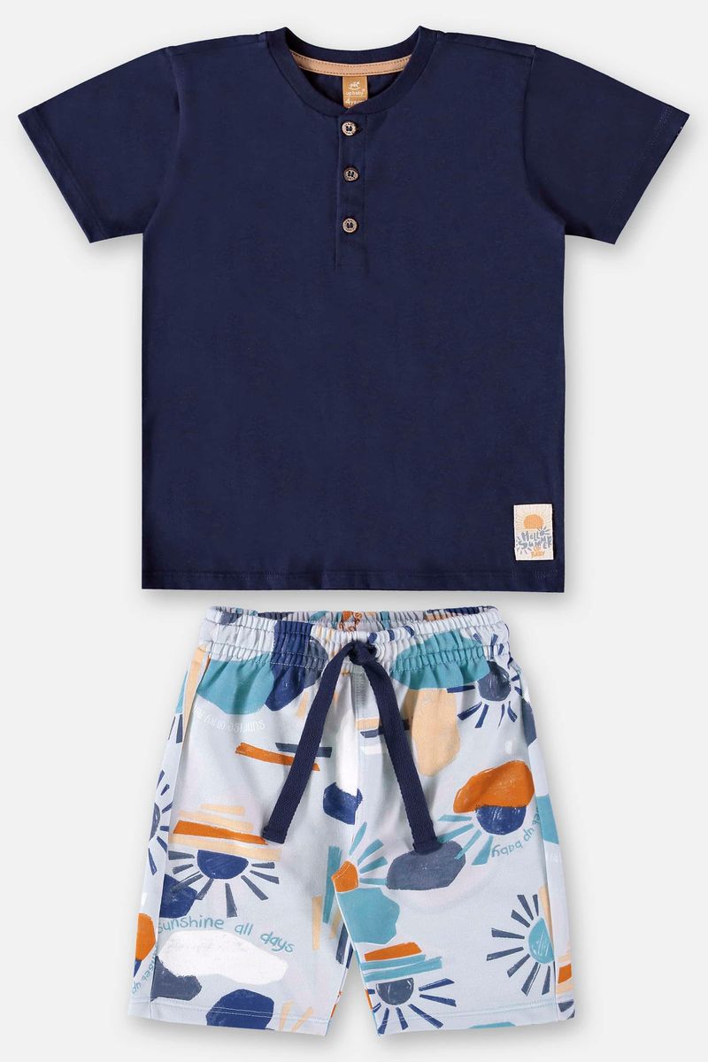 Conjunto-Infantil-para-Meninos-com-Camiseta-e-Bermuda