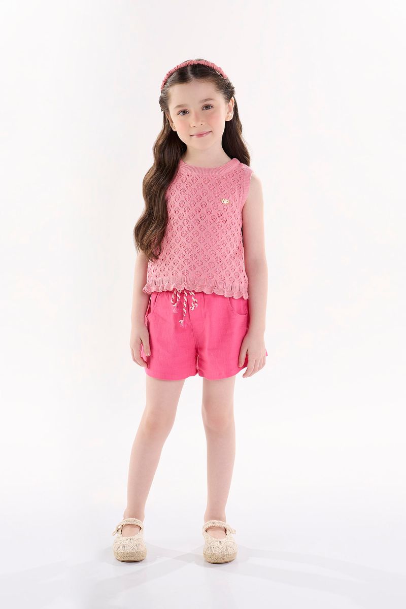 Regata-Infantil-para-Meninas-em-Trico--Rosa--Up-Baby