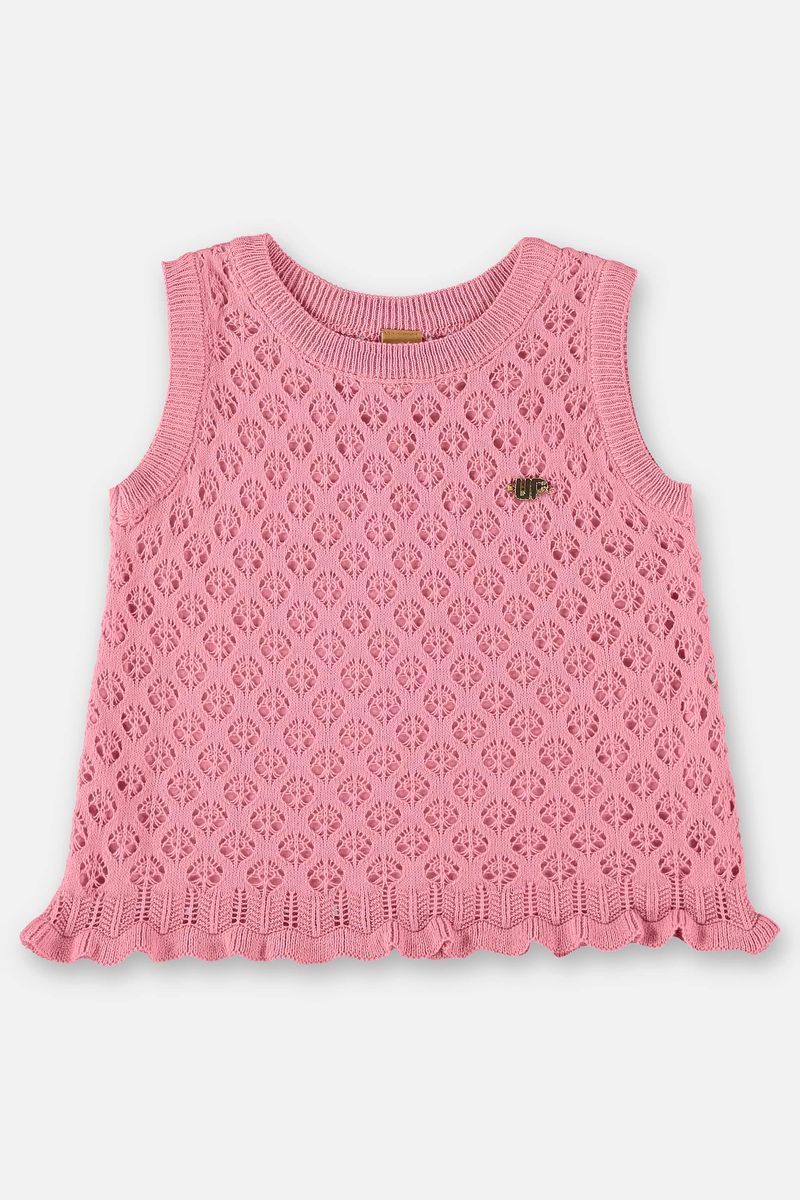 Regata-Infantil-para-Meninas-em-Trico--Rosa--Up-Baby