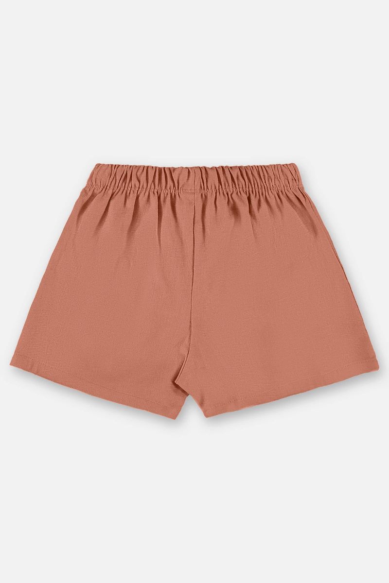 Conjunto-Infantil-para-Meninas-com-Bata-e-Shorts--Bege--Up-Baby