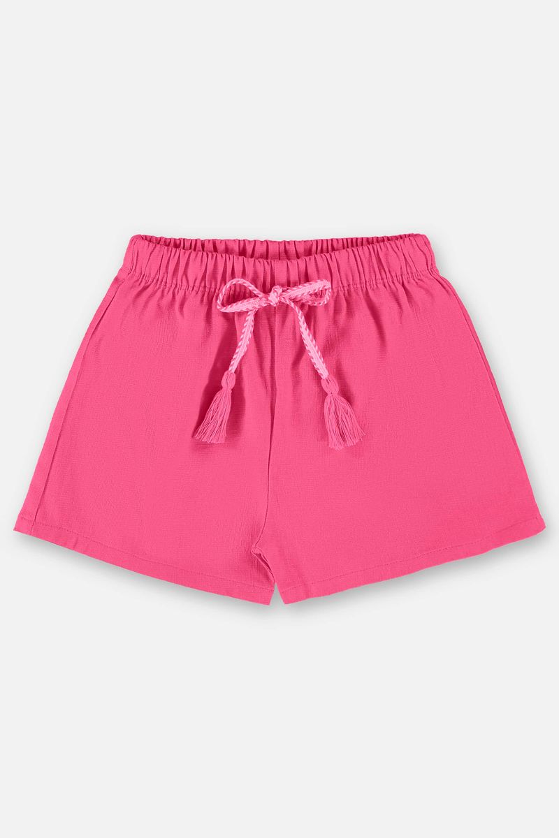 Conjunto-Infantil-para-Meninas-com-Bata-e-Shorts--Rosa--Up-Baby