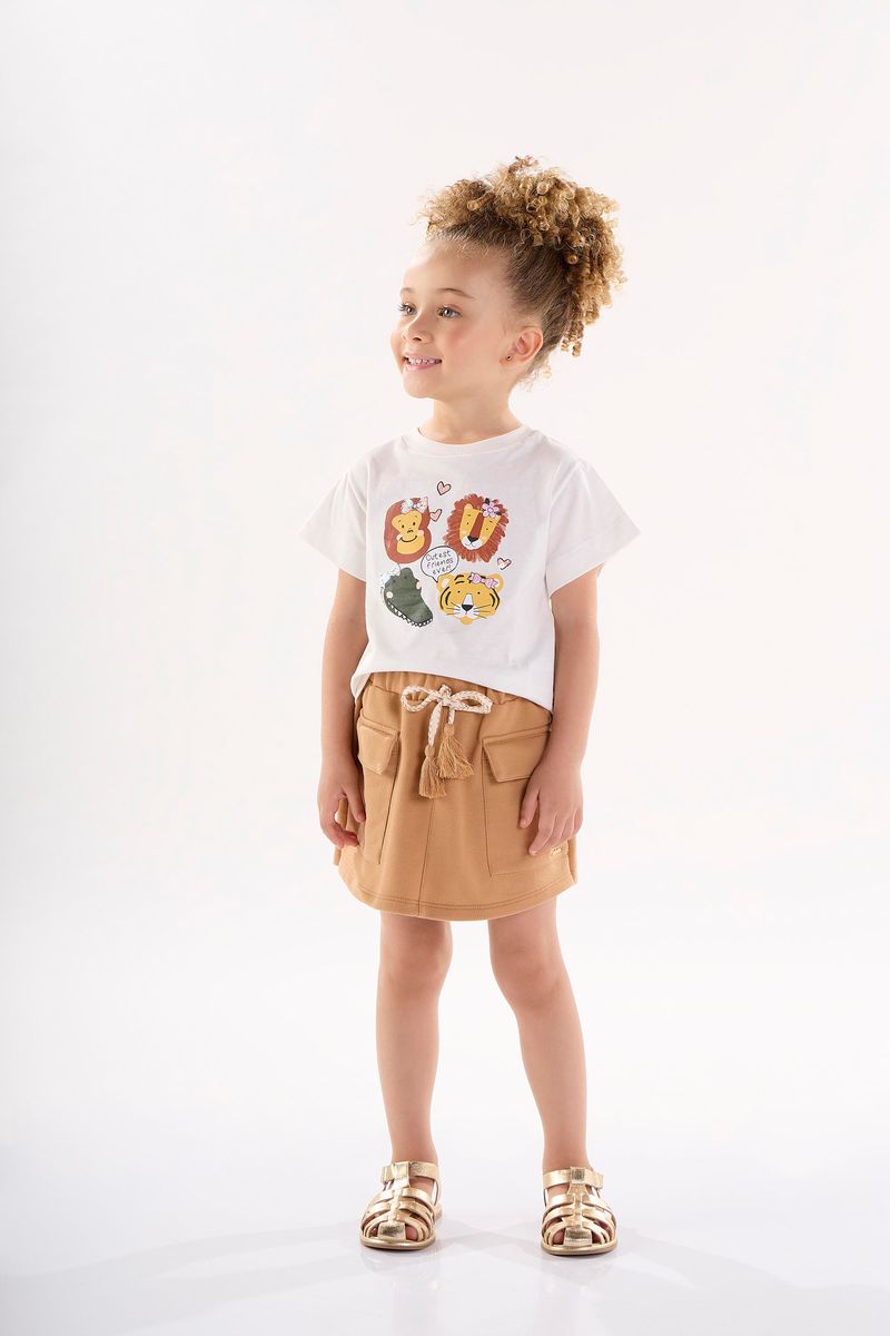 Conjunto-Infantil-para-Menina-com-Blusa-e-Shorts-Saia