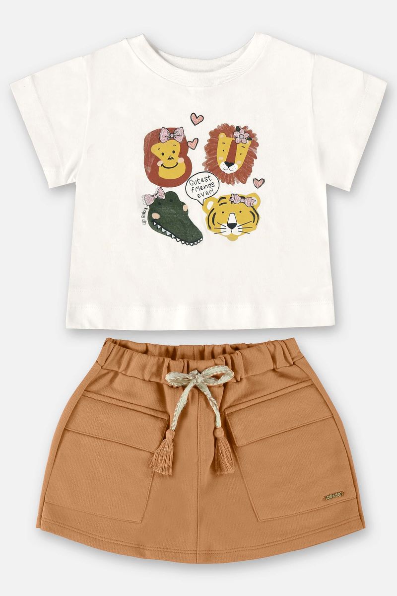 Conjunto-Infantil-para-Menina-com-Blusa-e-Shorts-Saia