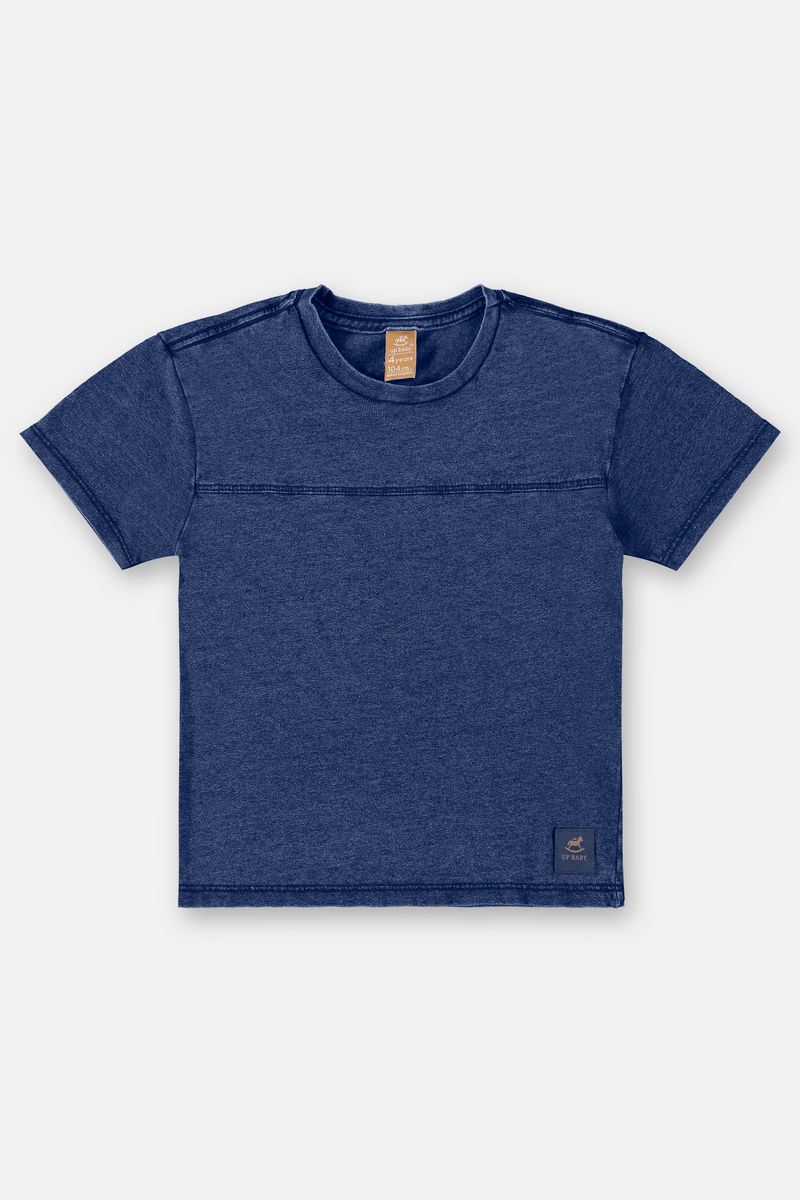 Camiseta-Infantil-para-Meninos-em-Meia-Malha-Indigo