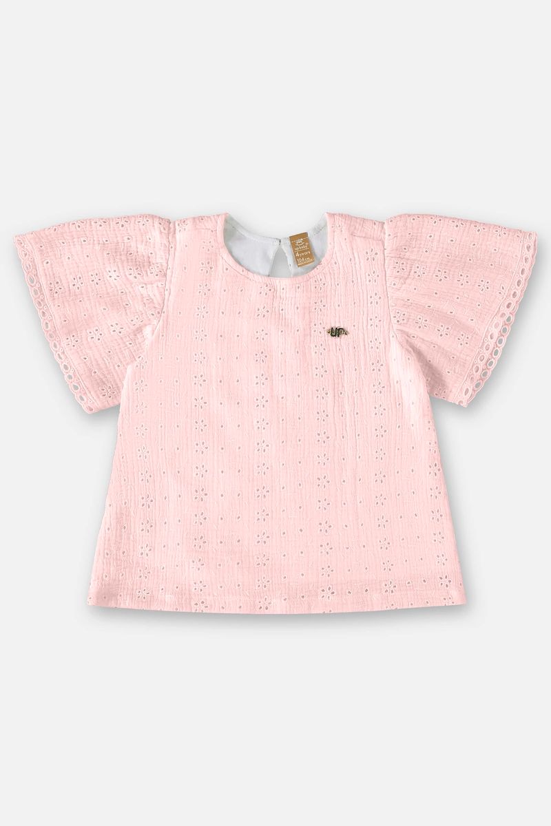 Conjunto-Infantil-para-Menina-com-Bata-e-Shorts--Rosa--Up-Baby