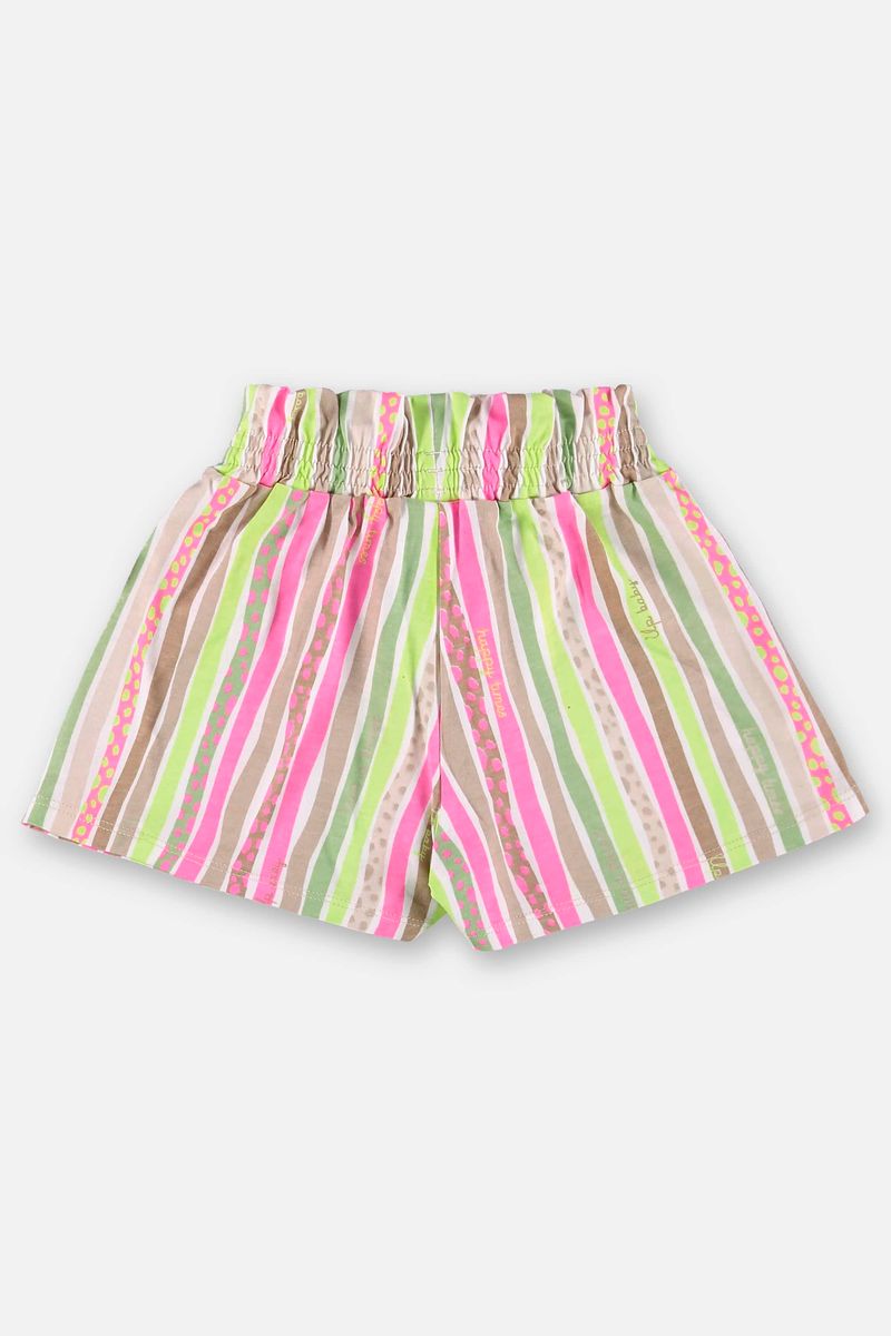 Conjunto-Infantil-para-Meninas-com-Blusa-e-Shorts--Bege--Up-Baby