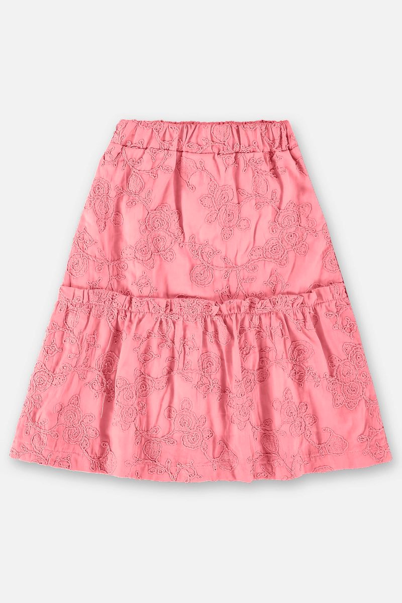 Conjunto-Infantil-para-Menina-com-Blusa-e-Saia--Rosa--Up-Baby