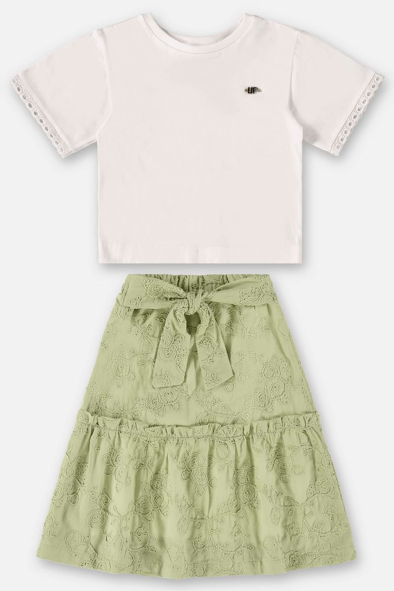 Conjunto-Infantil-para-Menina-com-Blusa-e-Saia--Off-White--Up-Baby