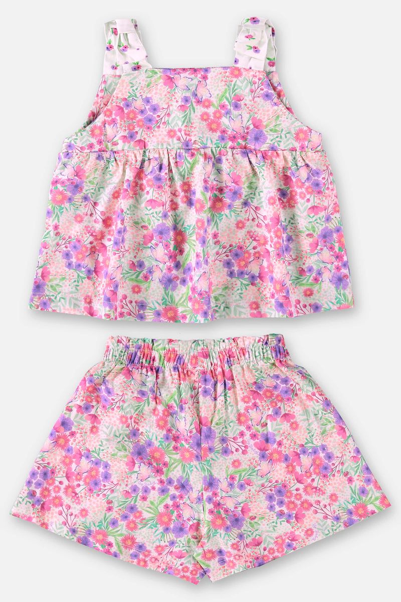 Conjunto-Infantil-para-Menina-com-Bata-e-Shorts--Rosa--Up-Baby