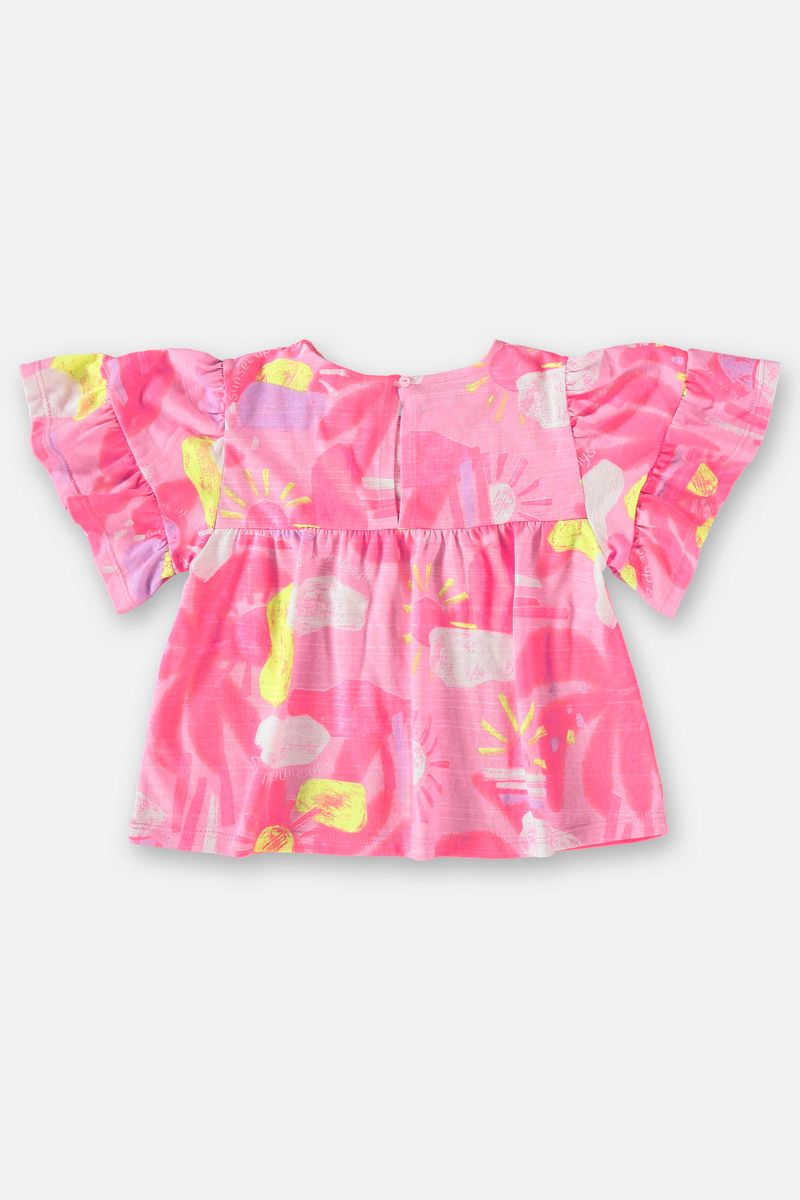Conjunto-Infantil-para-Menina-com-Bata-e-Shorts--Rosa--Up-Baby