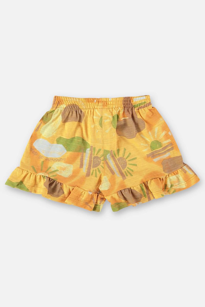 Conjunto-Infantil-para-Menina-com-Bata-e-Shorts--Amarelo--Up-Baby