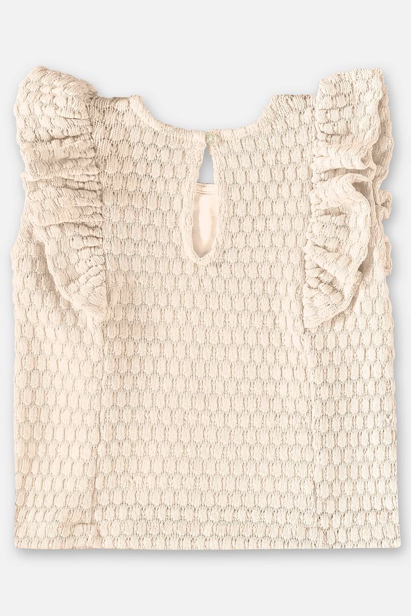 Conjunto-Infantil-para-Menina-com-Blusa-e-Calca--Bege--Up-Baby