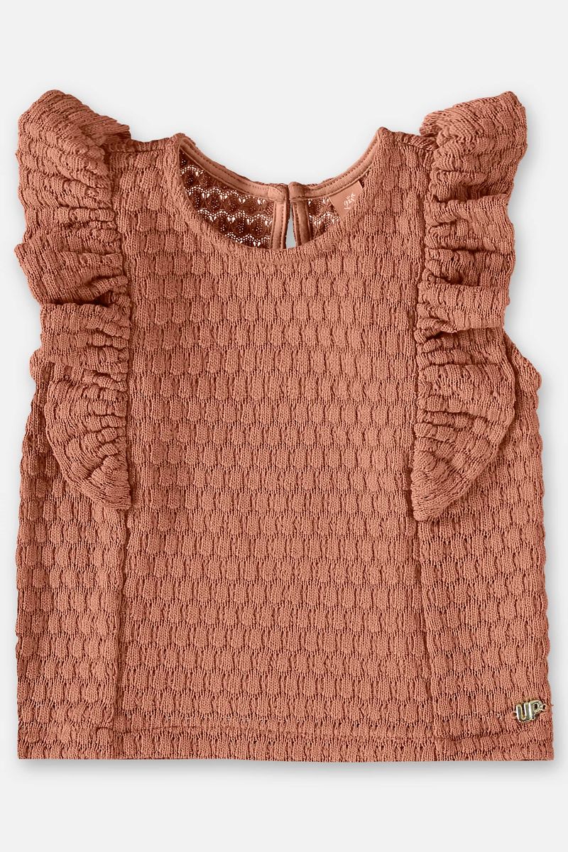 Conjunto-Infantil-para-Menina-com-Blusa-e-Calca--Marrom--Up-Baby