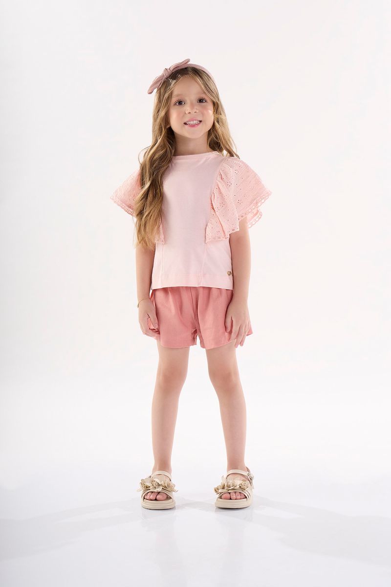 Bata-Infantil-para-Menina-em-Meia-Malha-Linho--Rosa-Claro--Up-Baby