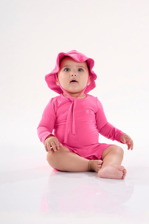 Chapéu para Bebê Unissex FPS+50 (Rosa Pink Neon) Up Baby