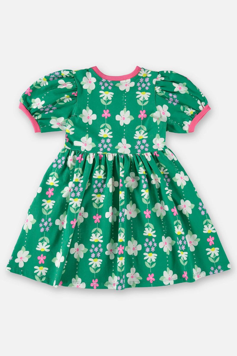 Vestido-Infantil-Manga-Curta-em-Cotton--Verde--Up-Baby