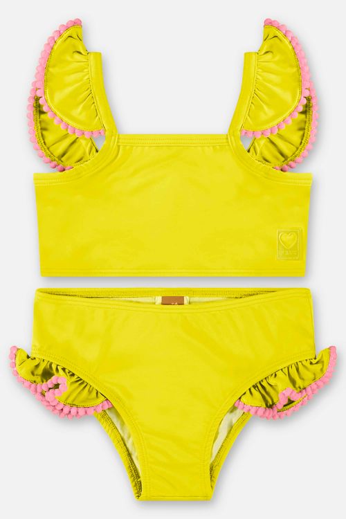 Biquíni Infantil com Top e Calcinha FPS+50 (Amarelo) Up Baby