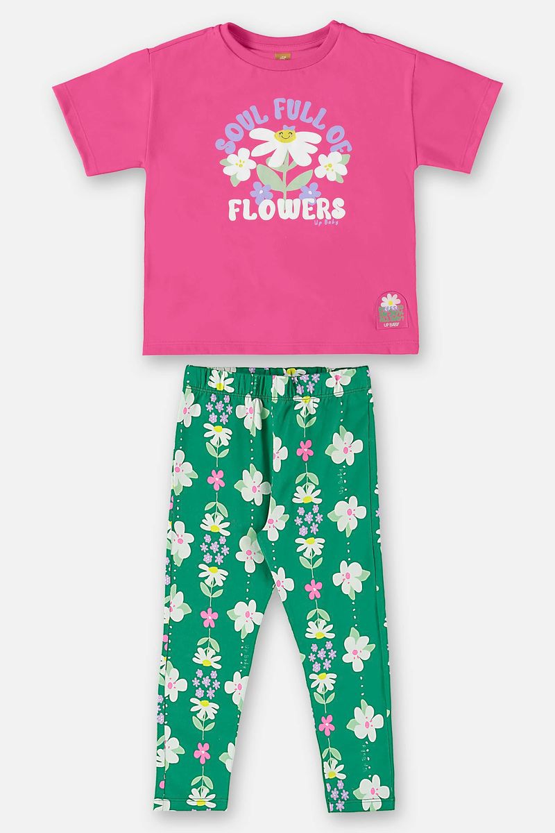 Conjunto-Infantil-para-Menina-com-Bata-e-Calca--Rosa-Pink--Up-Baby