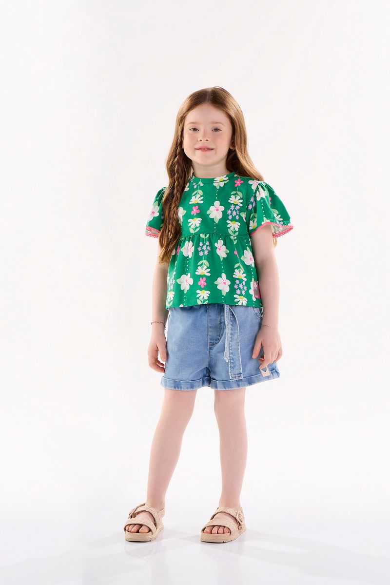 Bata-Infantil-para-Menina-em-Cotton--Verde--Up-Baby