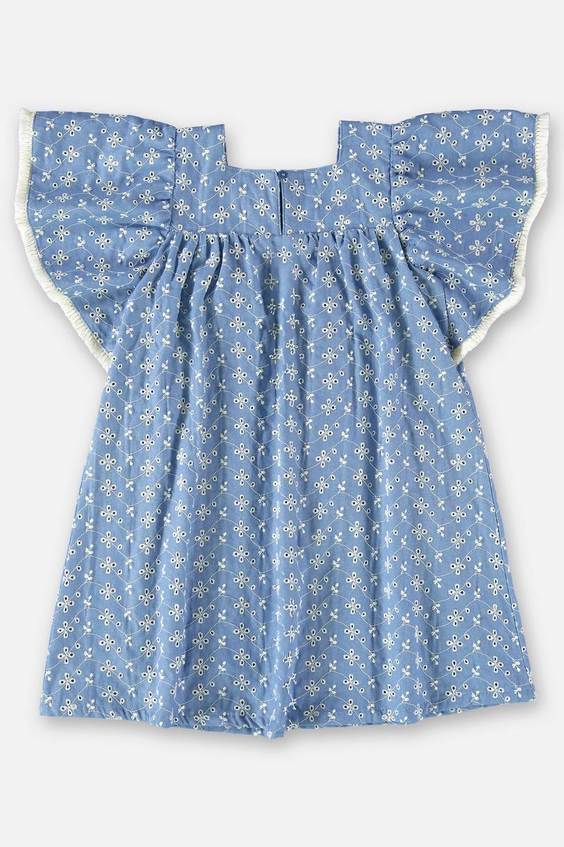 Vestido-Infantil-em-Laise-Forrado--Azul--Up-Baby