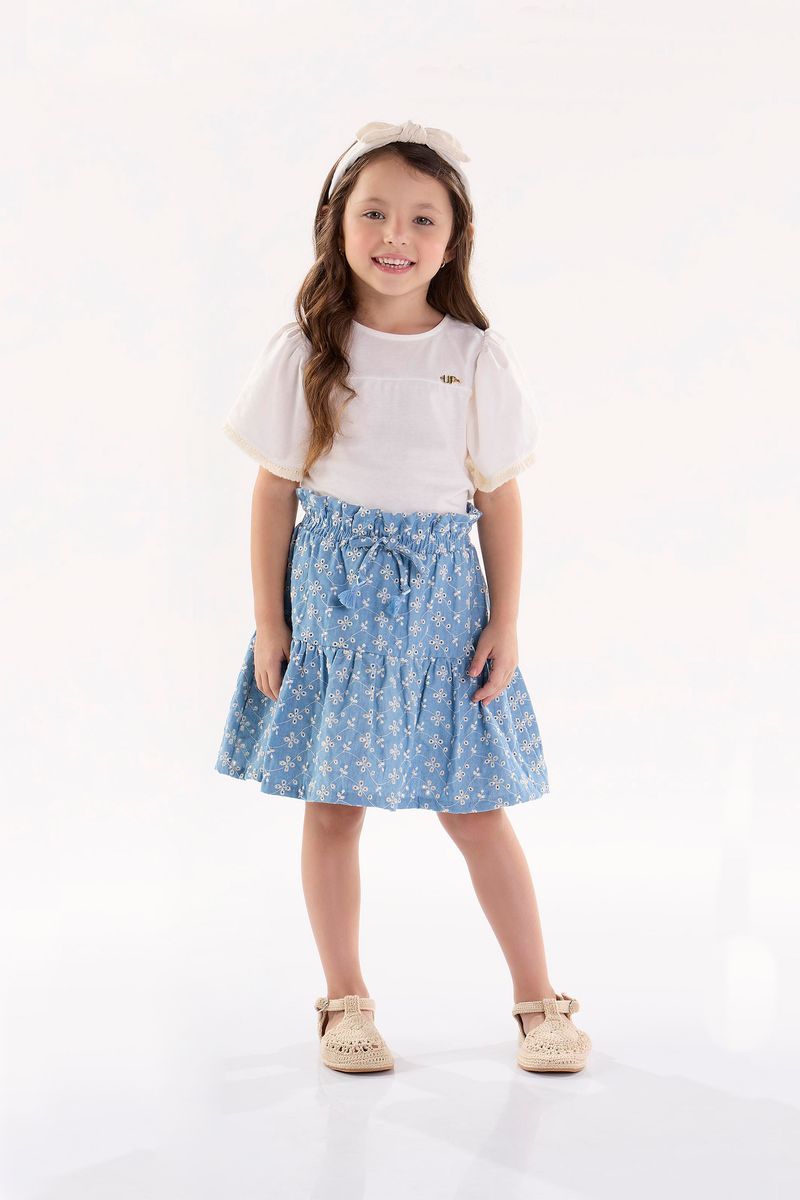Conjunto-Infantil-para-Menina-com-Blusa-e-Saia--Off-White--Up-Baby