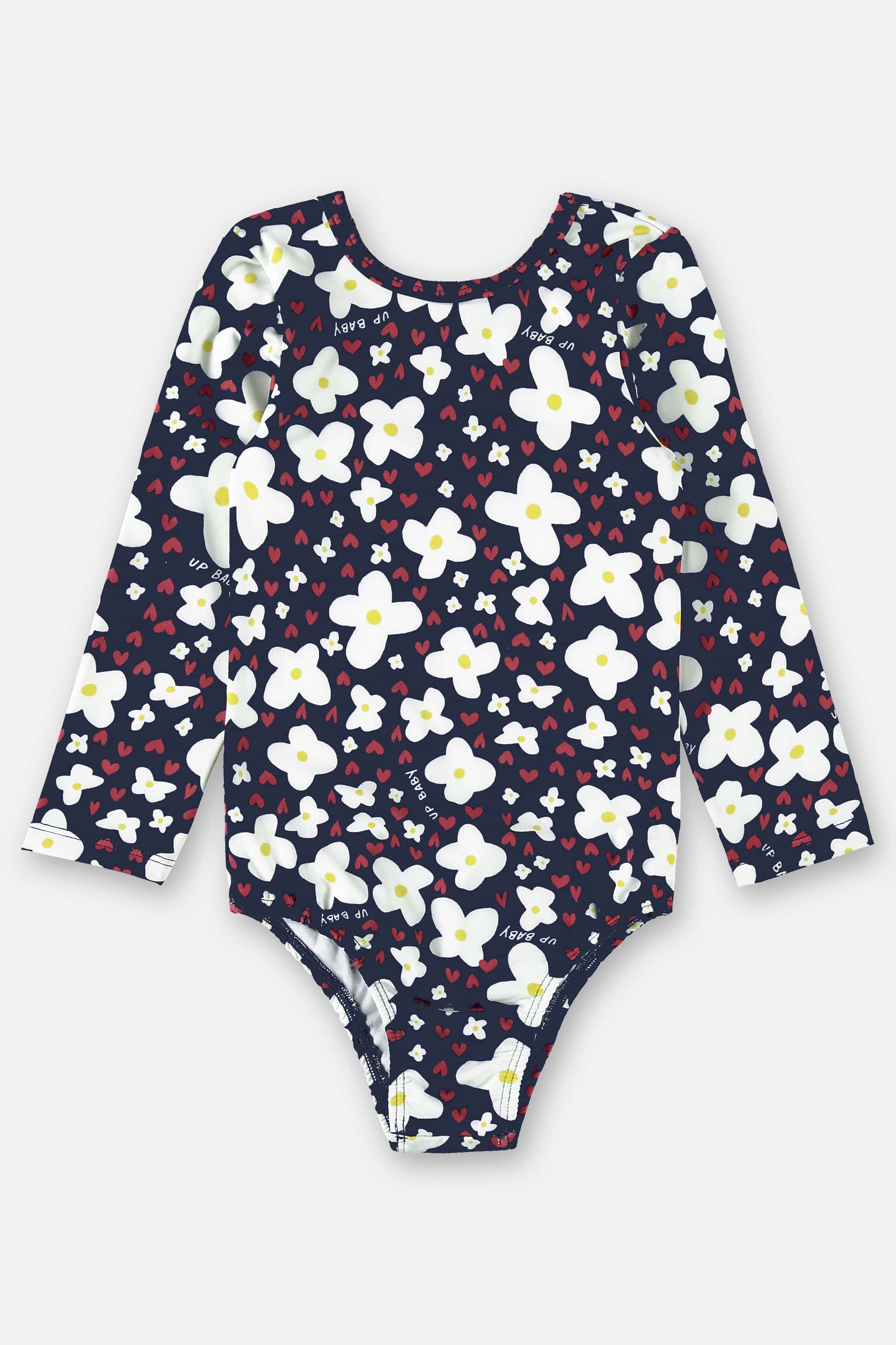 Maiô Infantil em Poliéster com FPS+50 (Azul Marinho) Up Baby