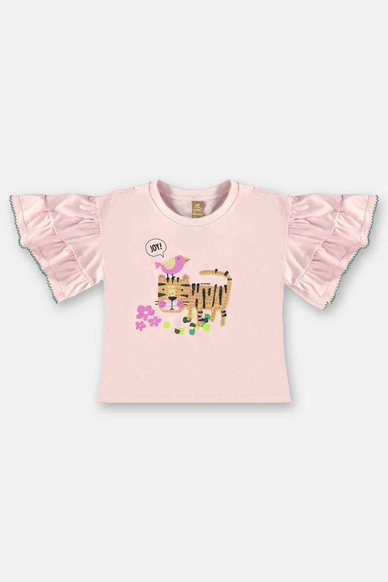 Conjunto-Infantil-para-Menina-com-Blusa-e-Shorts--Rosa-Claro--Up-Baby