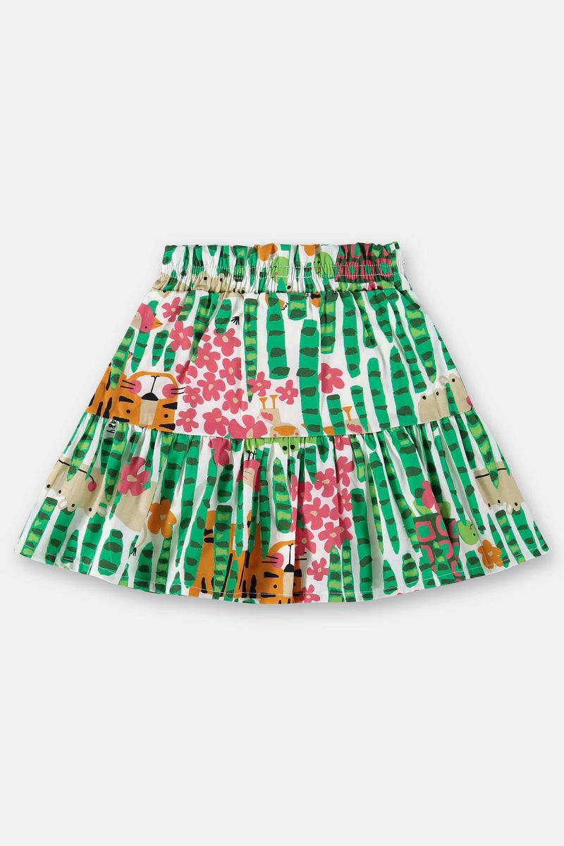 Conjunto-Infantil-para-Menina-com-Blusa-e-Saia--Branco--Up-Baby
