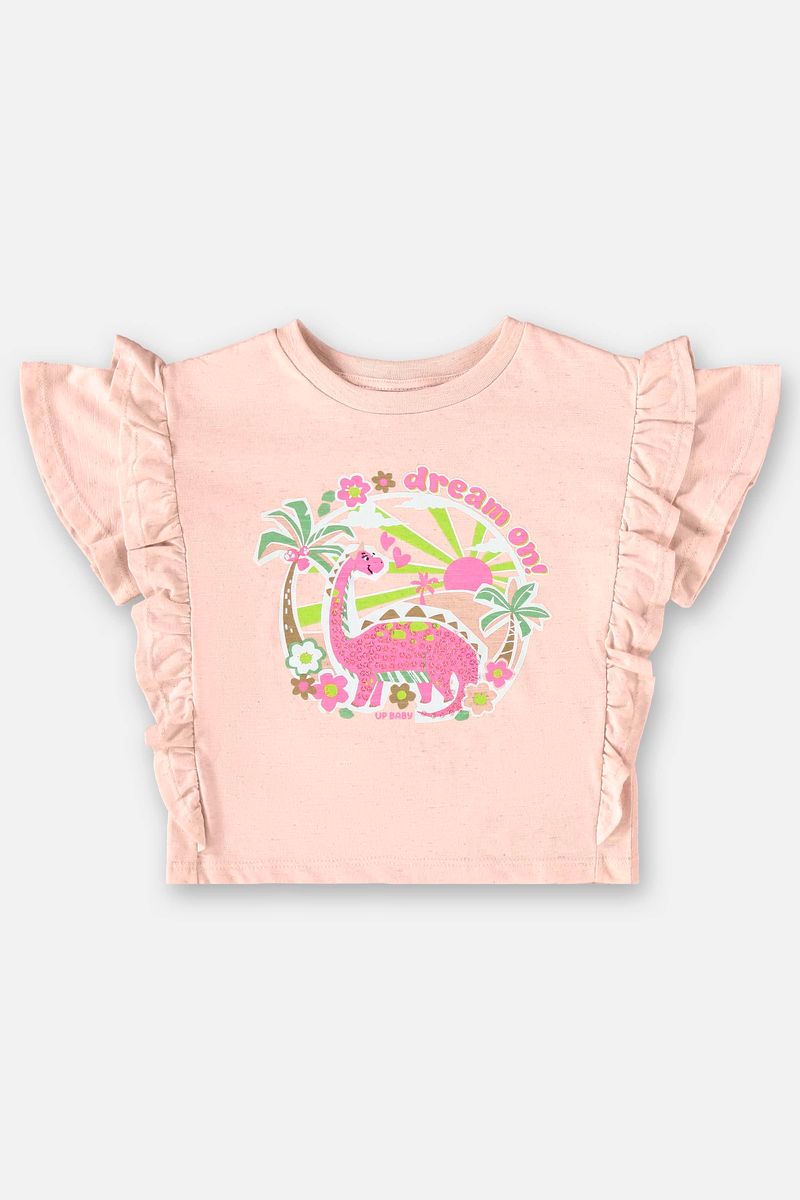 Conjunto-Infantil-para-Menina-com-Blusa-e-Shorts--Rosa-Claro--Up-Baby