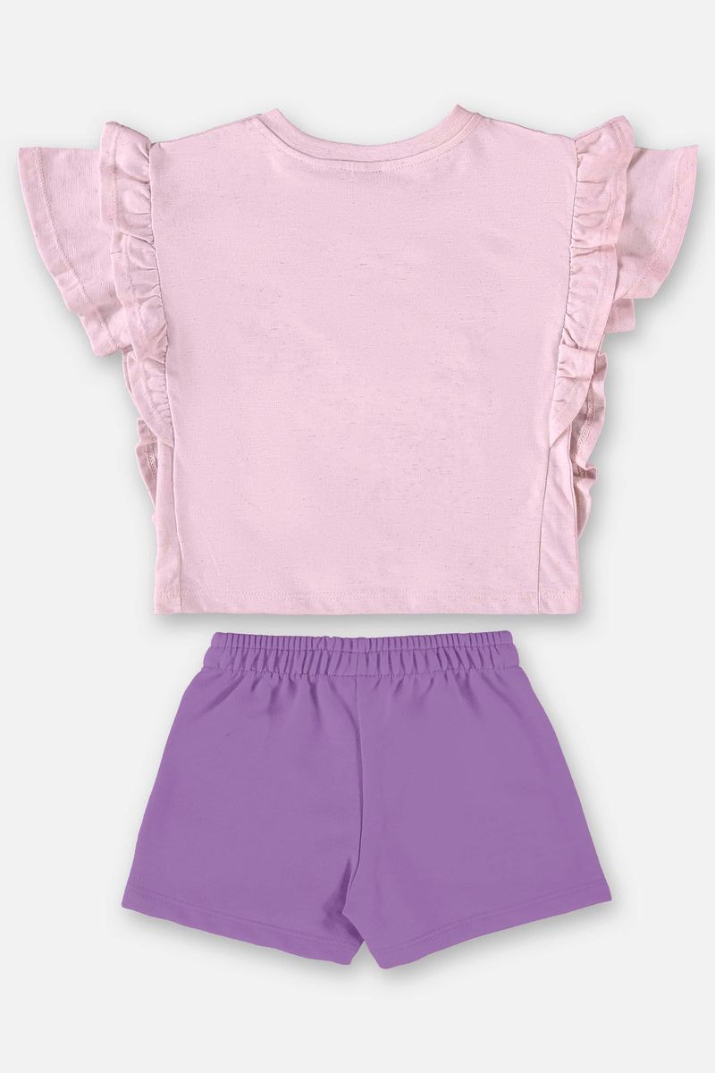 Conjunto-Infantil-para-Menina-com-Blusa-e-Shorts--Roxo--Up-Baby