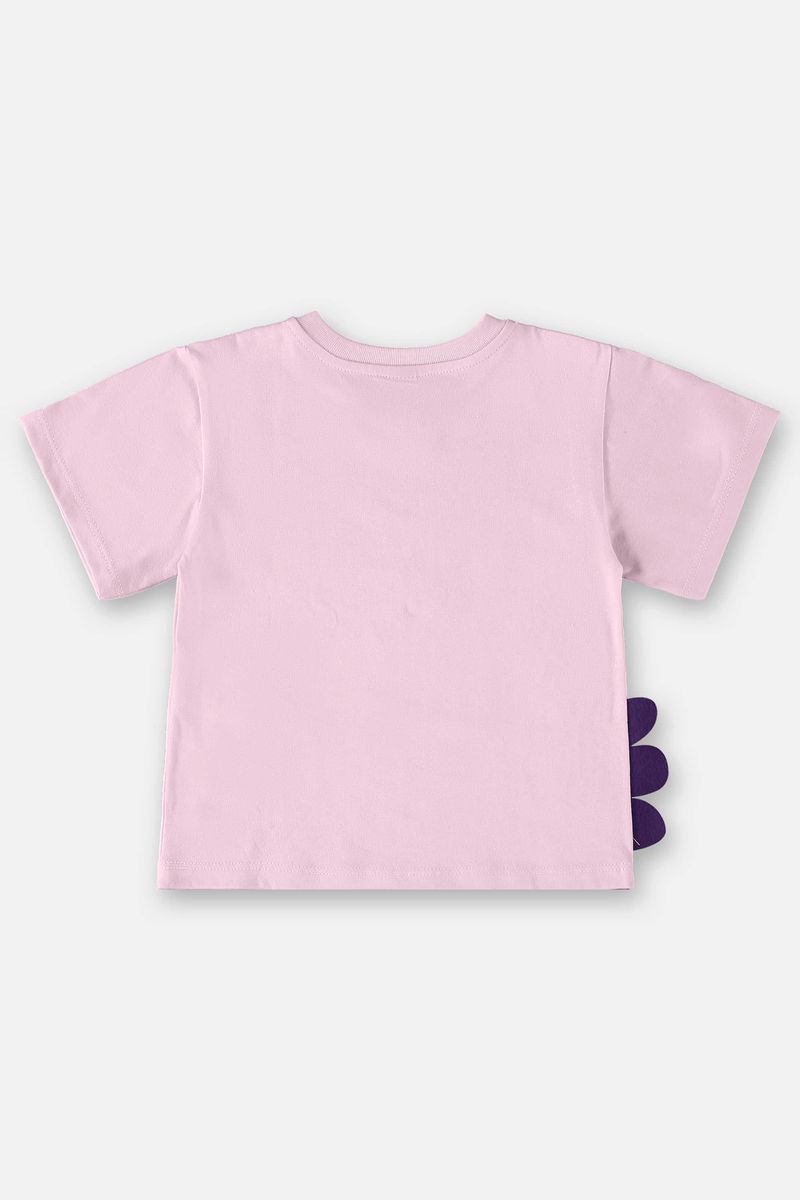 Blusa-Infantil-para-Menina-com-Manga-Curta--Roxo--Up-Baby