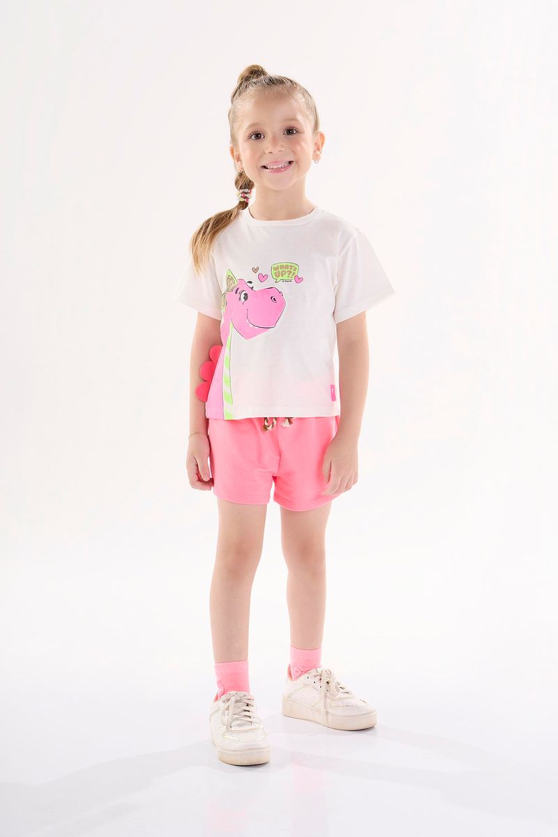 Blusa-Infantil-para-Menina-com-Manga-Curta--Off-White--Up-Baby