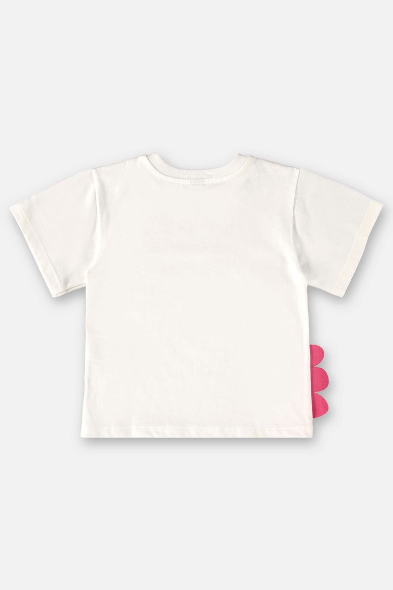 Blusa-Infantil-para-Menina-com-Manga-Curta--Off-White--Up-Baby