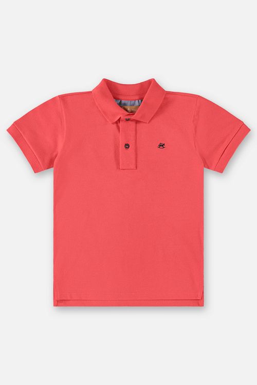 Camisa Polo Infantil Básica para Meninos (Vermelho) Up Baby