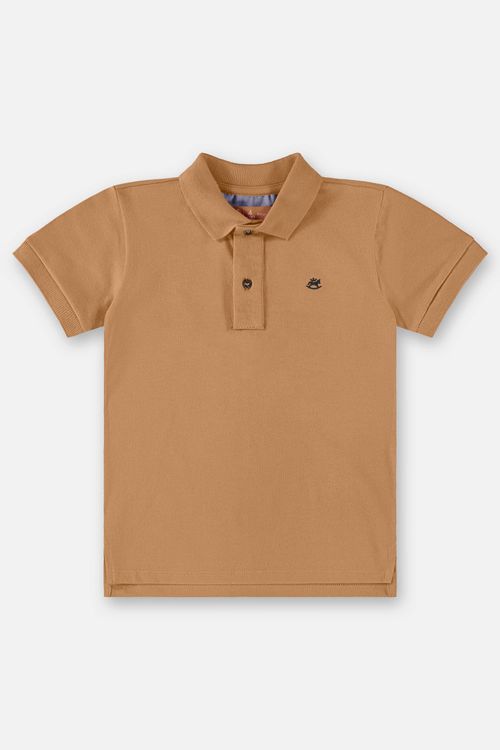Camisa Polo Infantil Básica para Meninos (Marrom) Up Baby