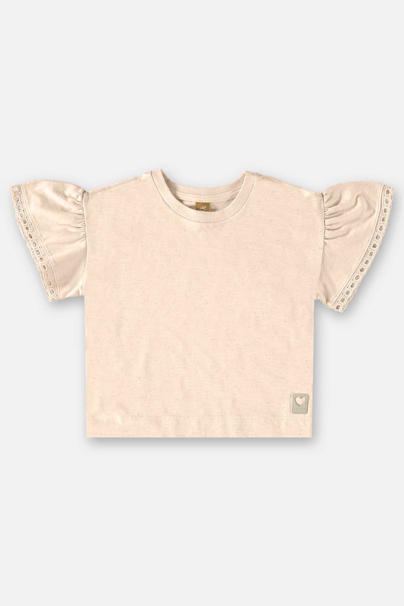 Conjunto-Infantil-para-Menina-com-Blusa-e-Calca--Bege--Up-Baby